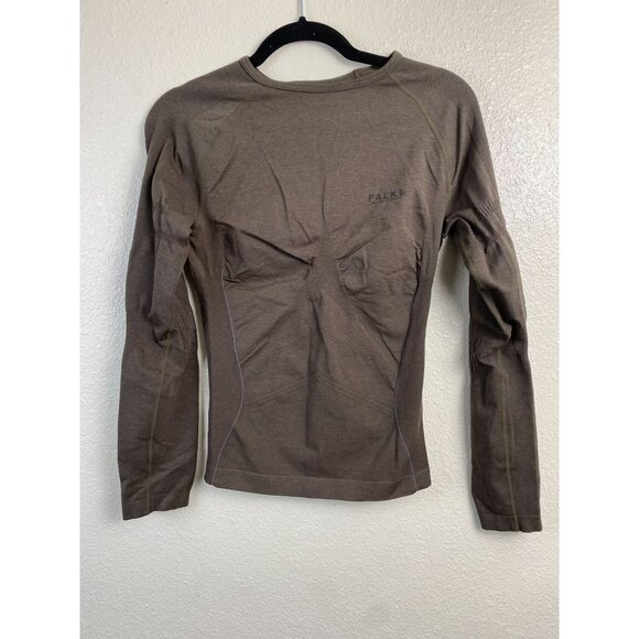 Falke Tops - Falke Womens Top size XL Olive Green Long Sleeve Stretch Activewear Athletic